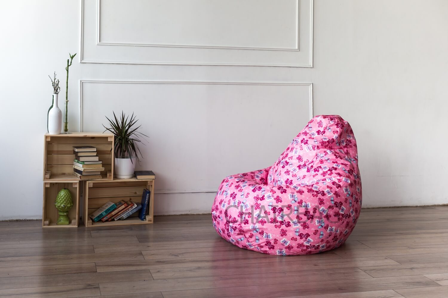 Кресло-мешок розового цвета